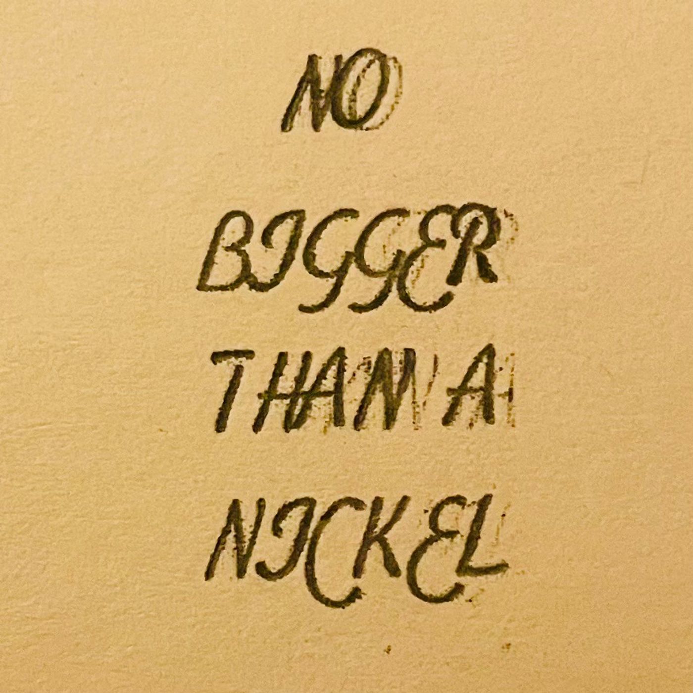 No Bigger than a Nickel cover art