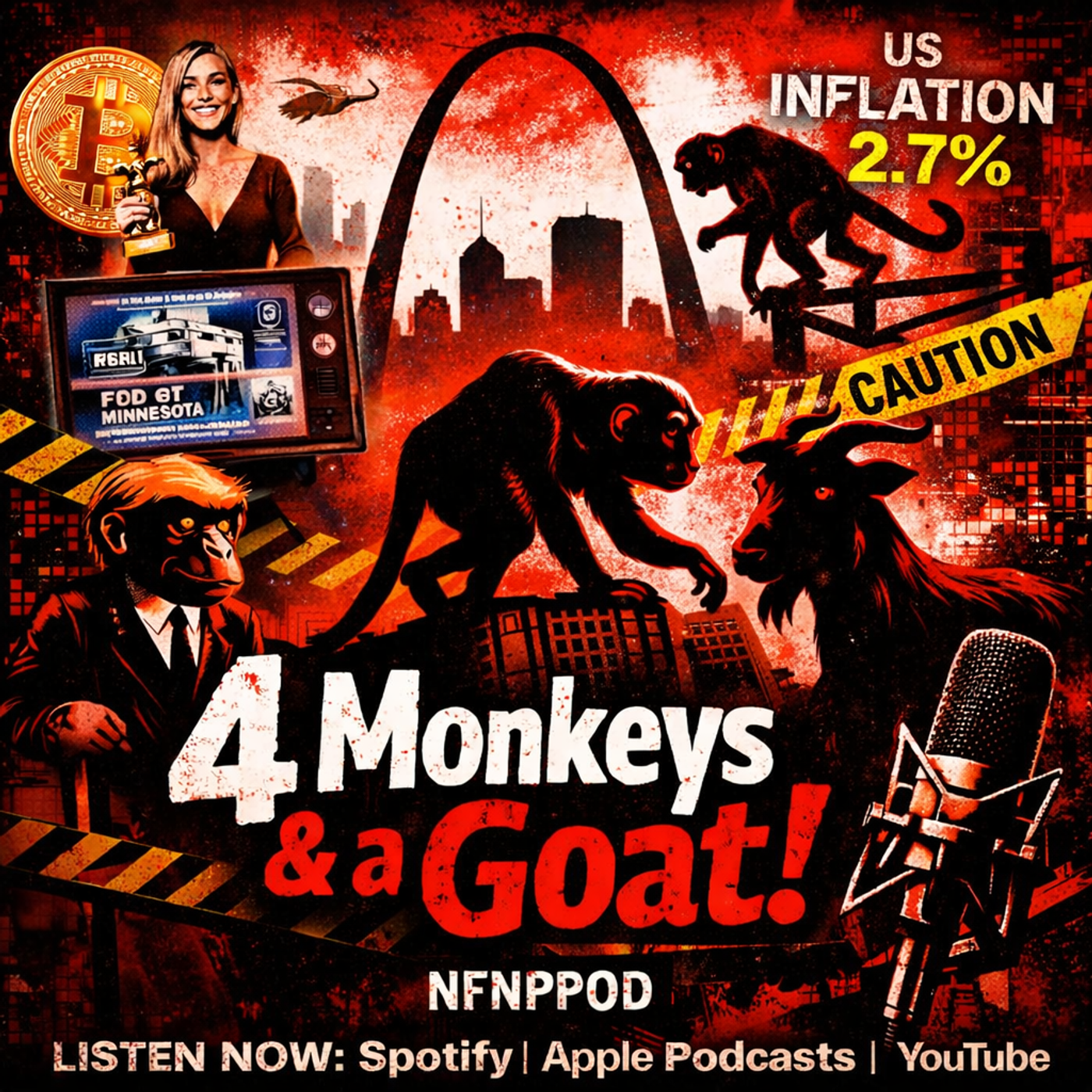 4 Monkeys & a Goat!