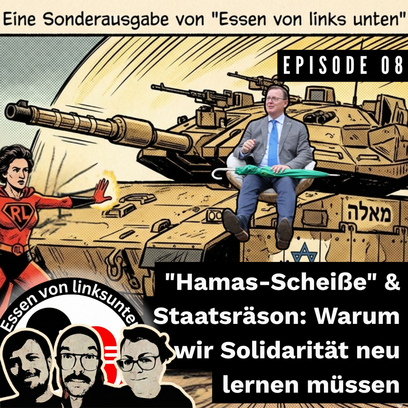 Essen von links unten