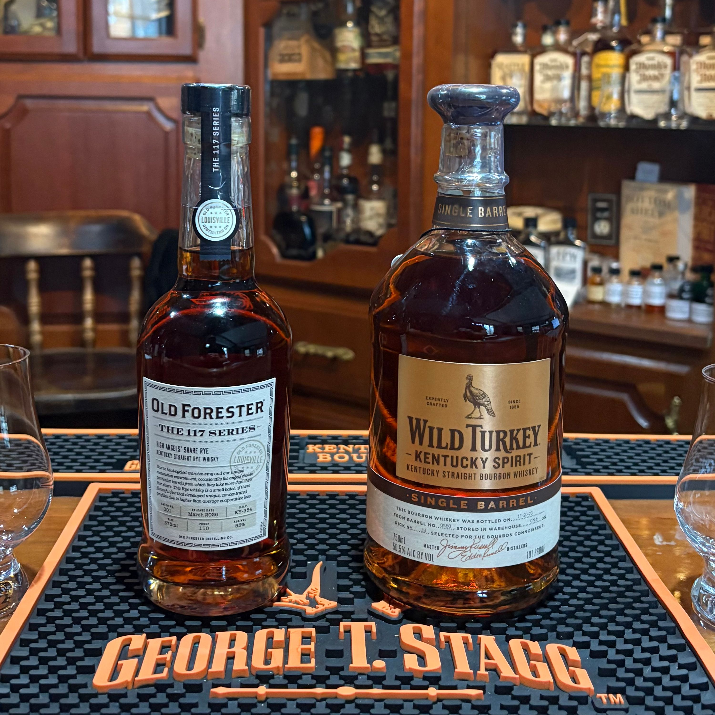 New Release Old Forester 117 High Angels' Share and Wild Turkey Kentucky Spirit; Ep. 38