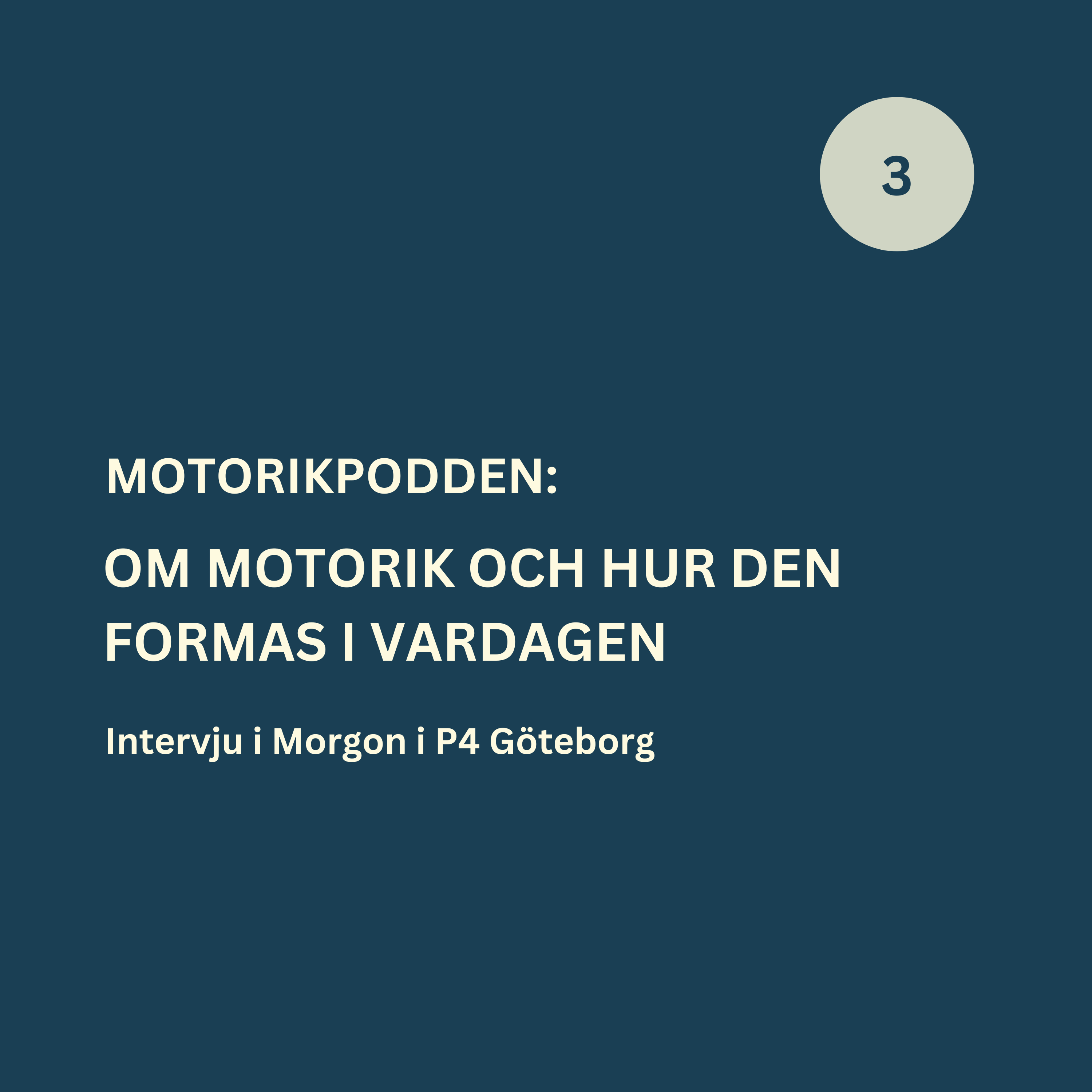 Om motorik och hur den formas i vardagen Om motorik och hur den formas i vardagen