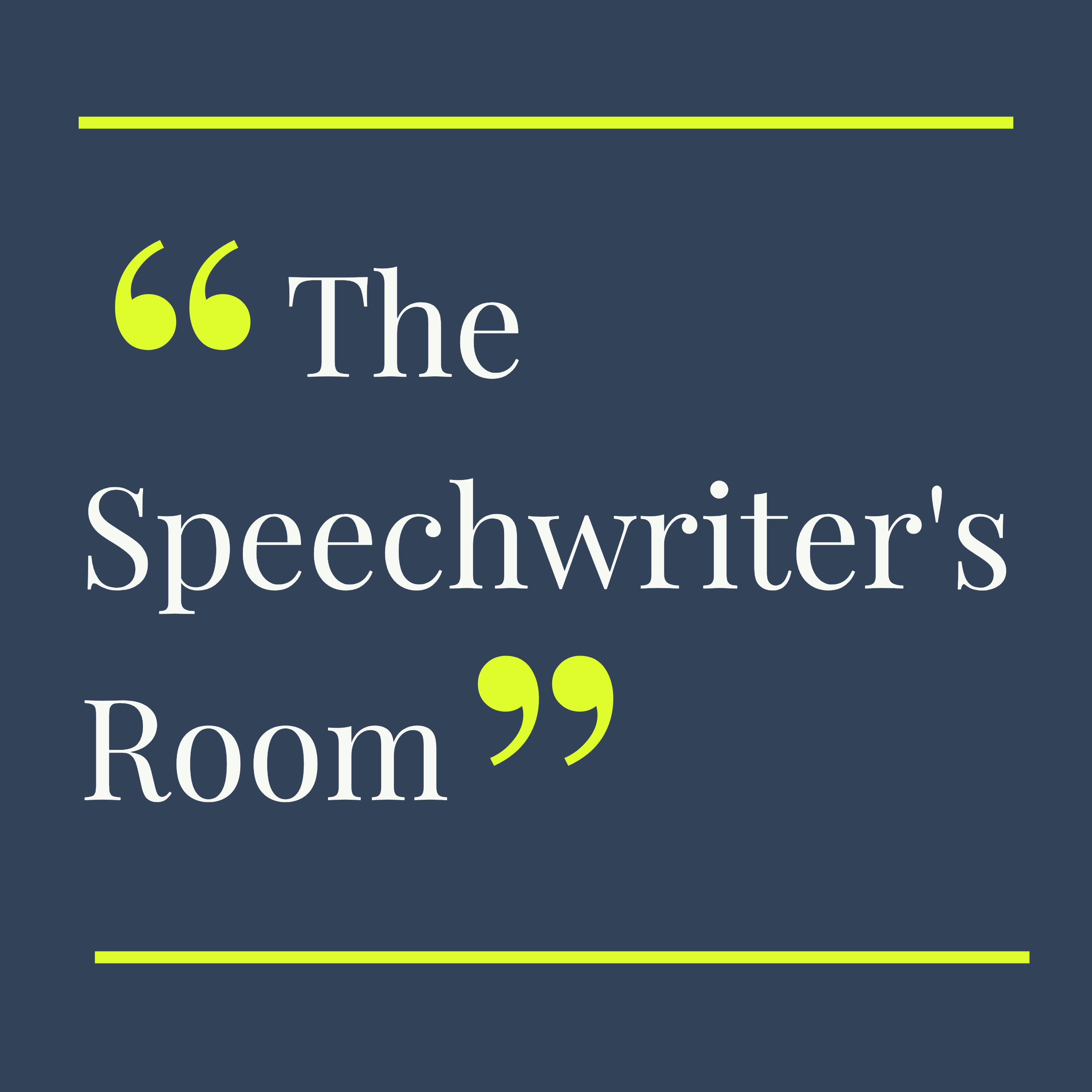 The Speechwriter\'s Room