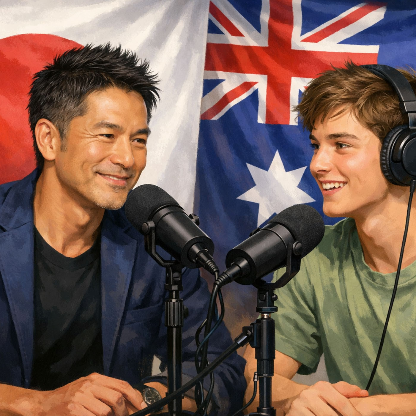 Japanese teacher Shishoh & his students 日语老师示承和他的学生们