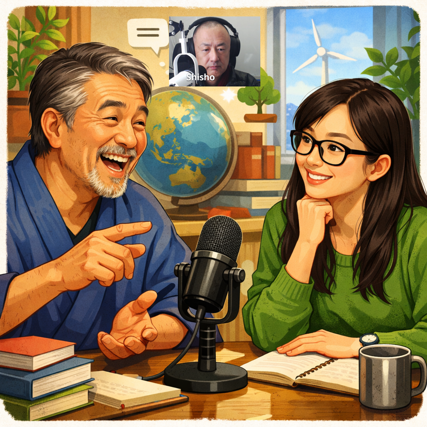 Japanese teacher Shishoh & his students 日语老师示承和他的学生们