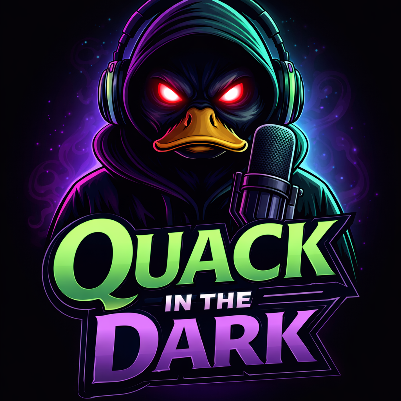 Quack in the dark podcast artwork