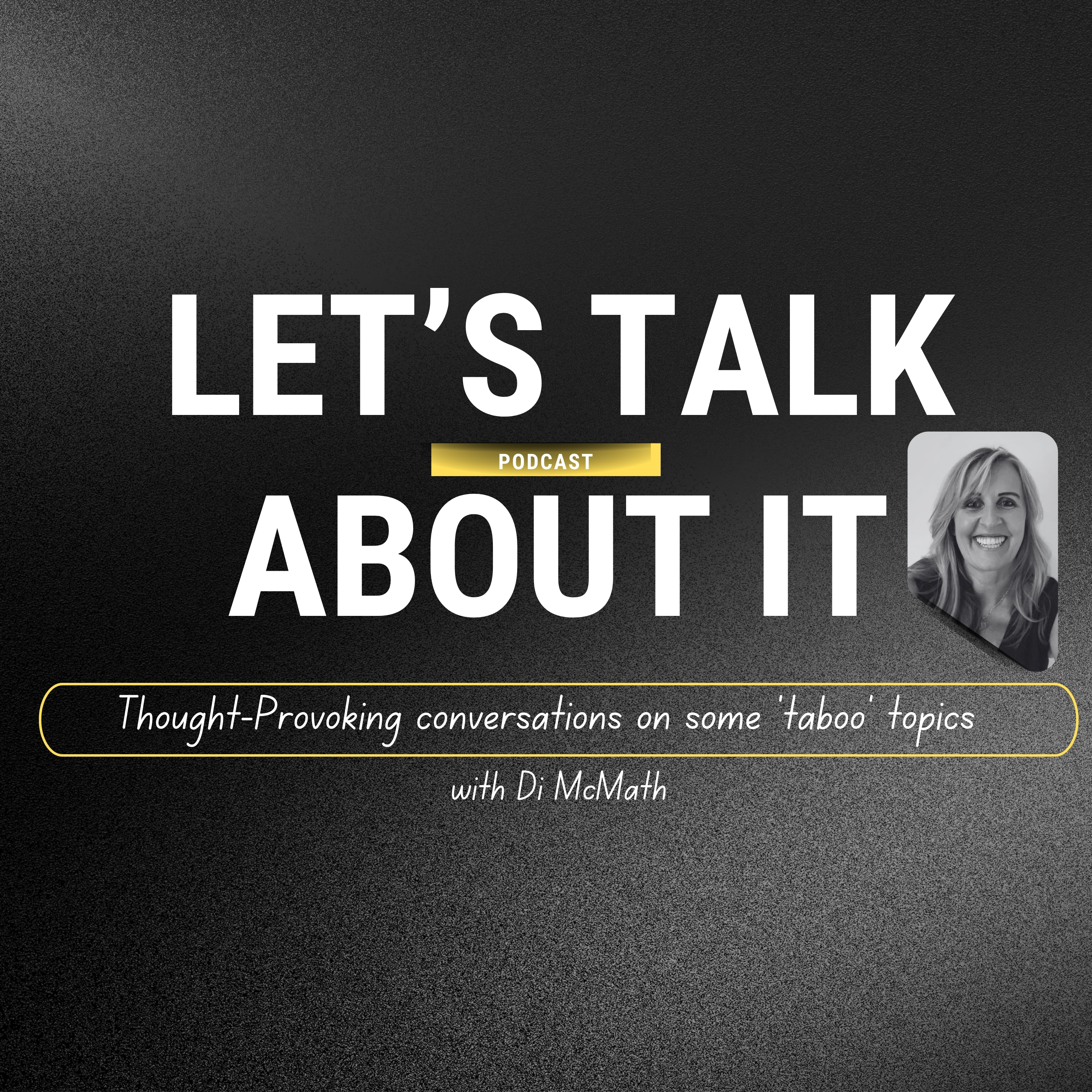 Let's talk about it cover art