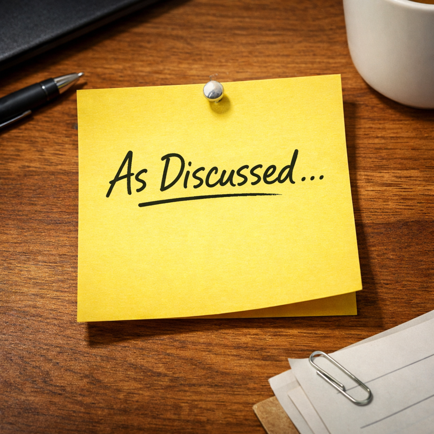 As Discussed... cover art